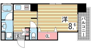 エスティロアール神戸西の物件間取画像